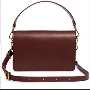 Madewell Flap Convertible Crossbody Bag - Burgundy